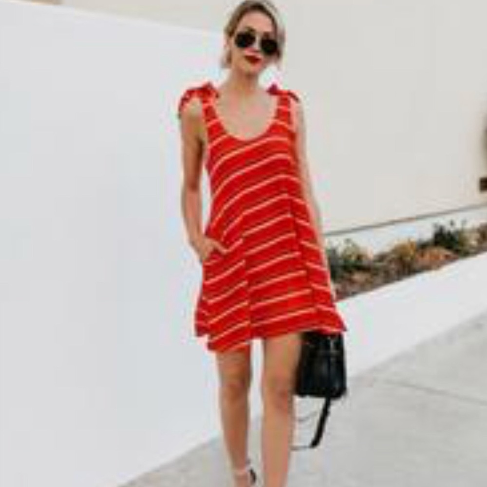 Vici pocket stripe rooley dress.